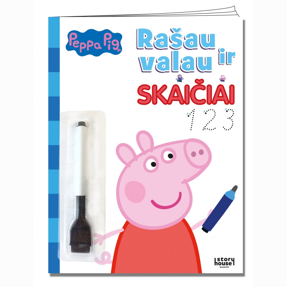 Rašau ir valau. Peppa skaičiai