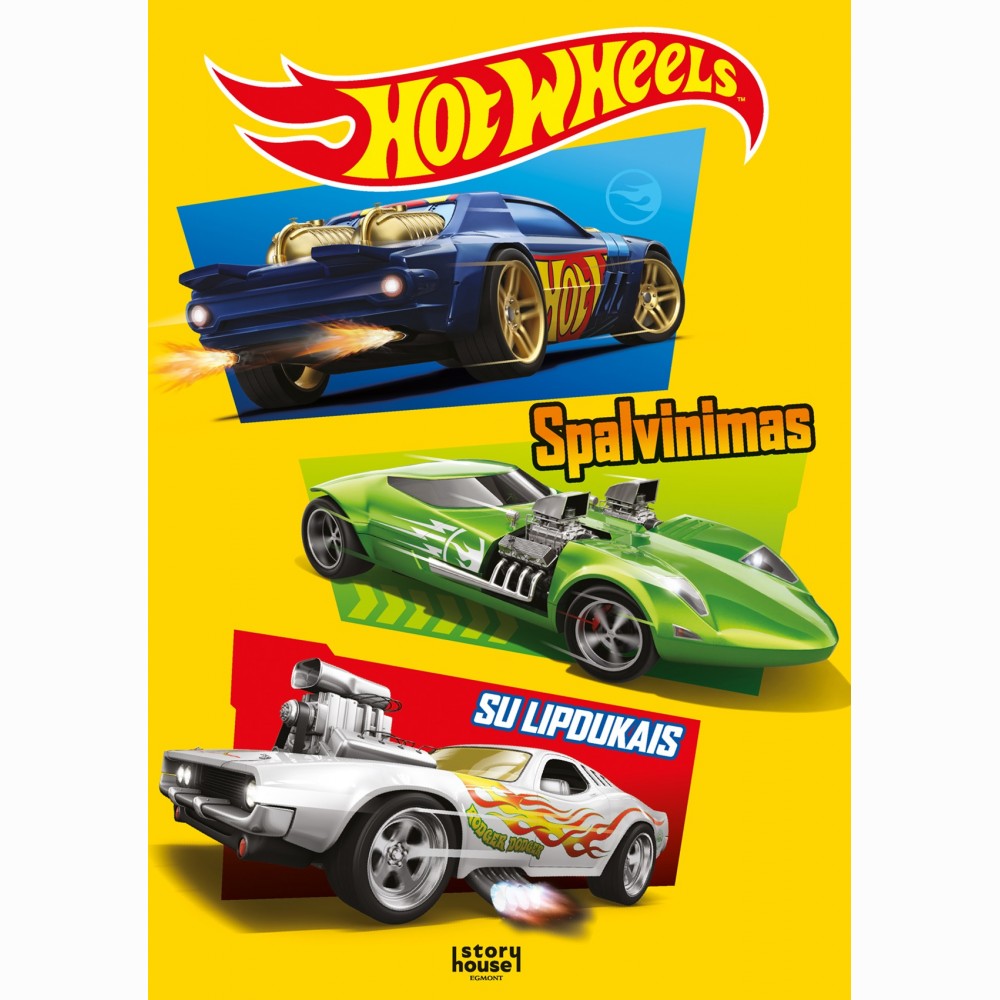 Hot Wheels. Spalvinimas su lipdukais