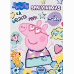 Peppa Pig. Spalvinimas su lipdukais