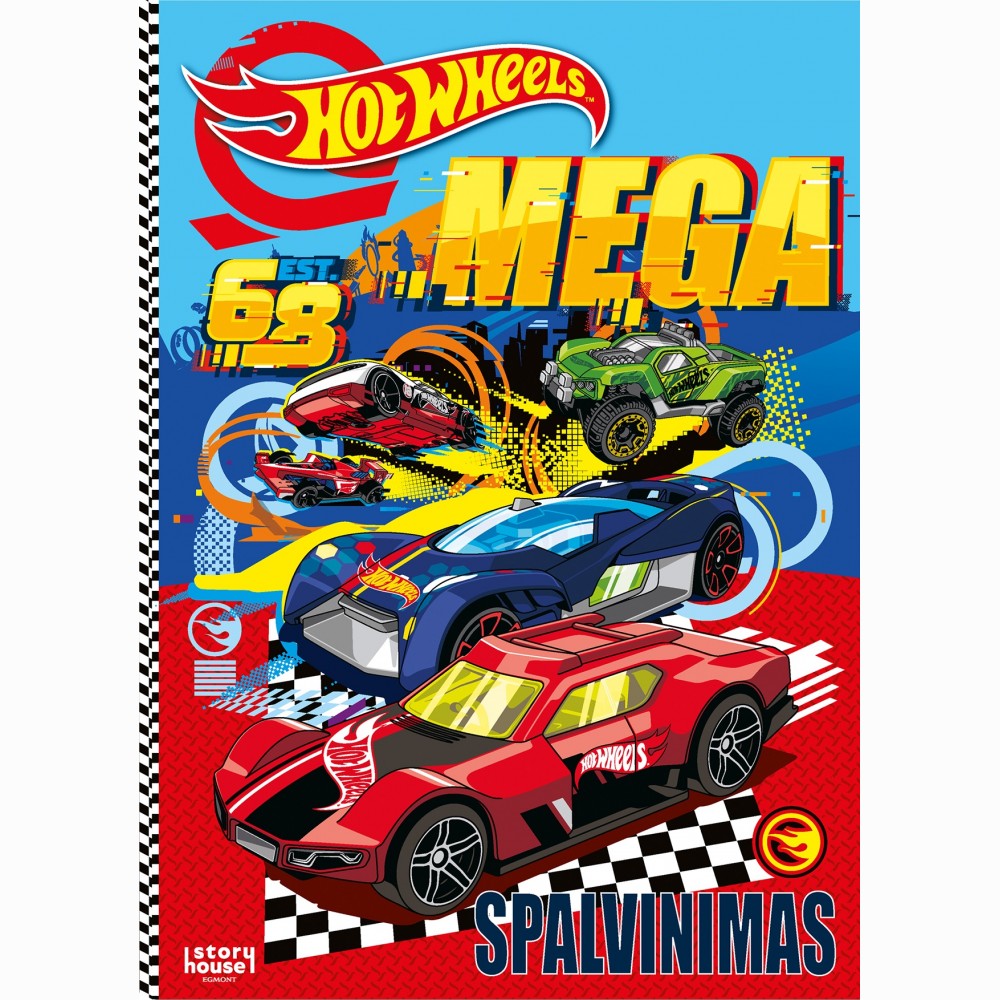 Hot wheels. Mega spalvinimas