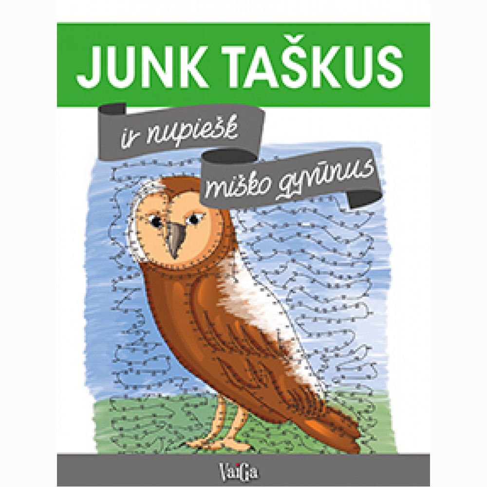 Junk taškus ir nupiešk miško gyvūnus (daugiau nei 500 taškų)