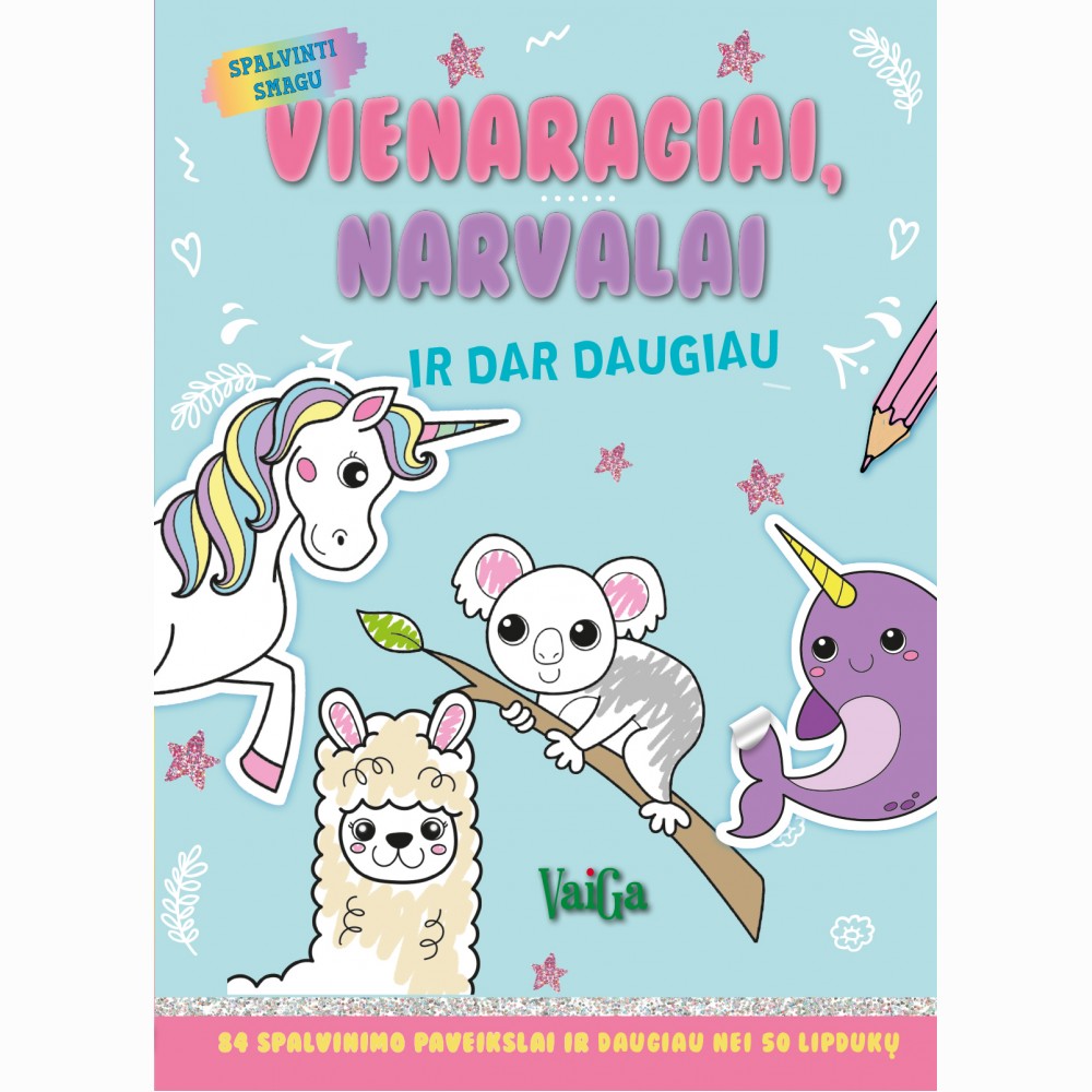 Vienaragiai, narvalai ir dar daugiau. Su lipdukais