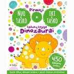 Pirmoji nuo taško iki taško lipdukų knyga. Dinozaurai