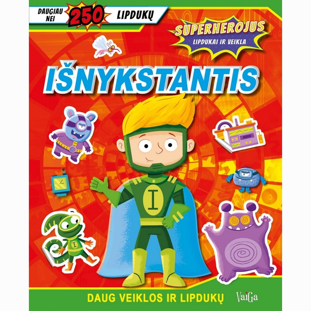 Išnykstantis. Superherojus (su lipdukais)