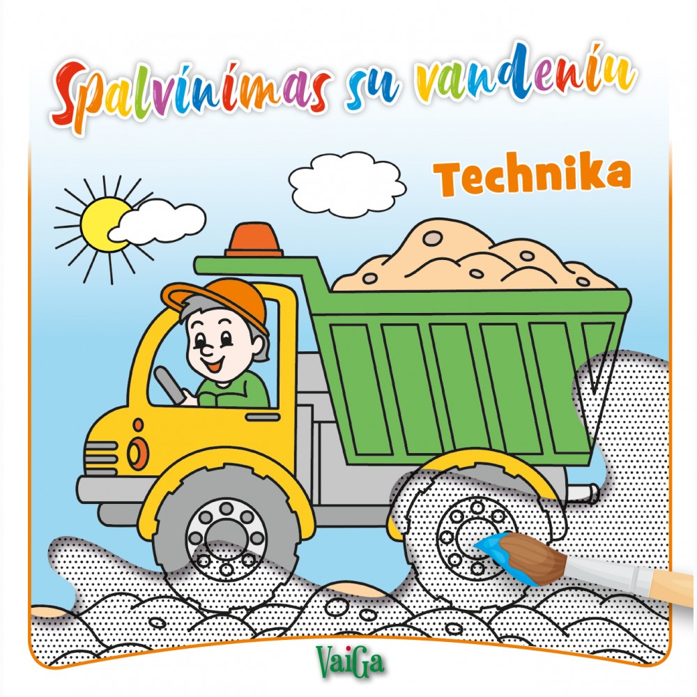 Spalvinu su vandeniu. Technika