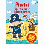 Piratai. Spalvinimo ir lipdukų knyga