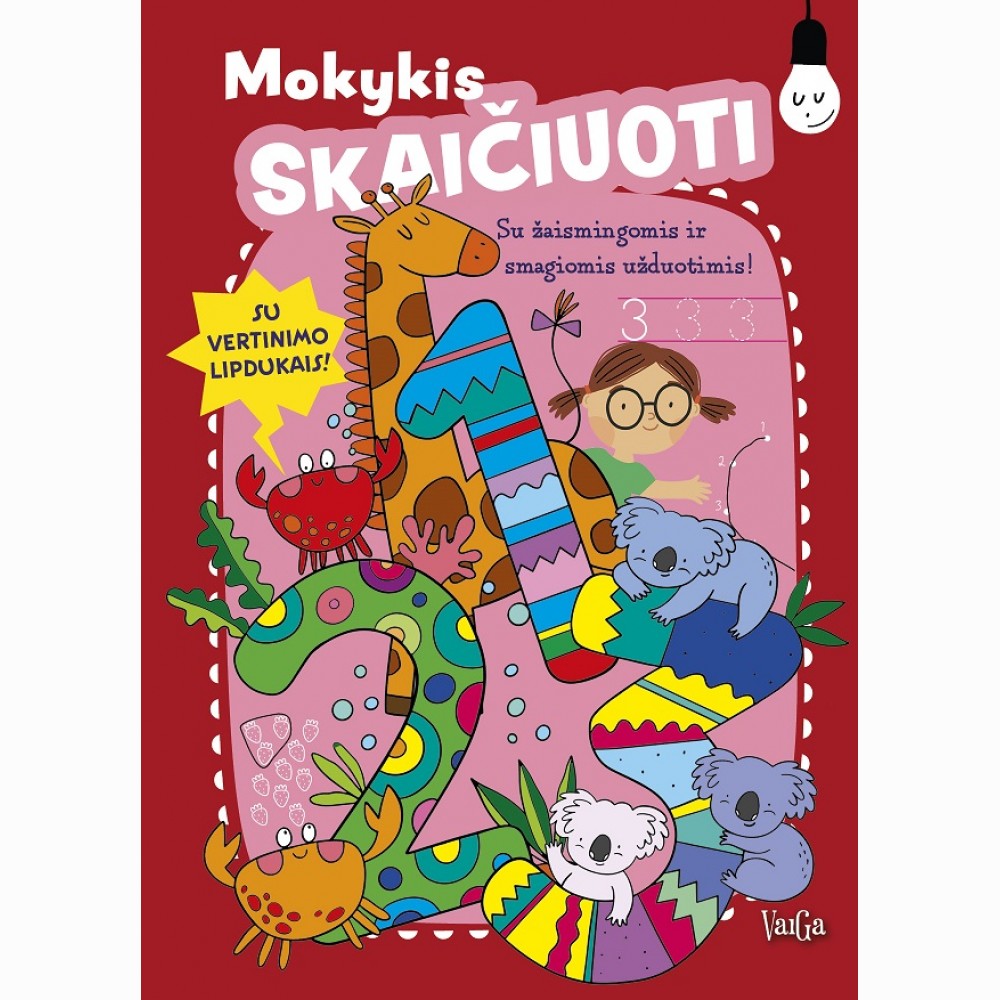 Mokykis skaičiuoti. Su lipdukais