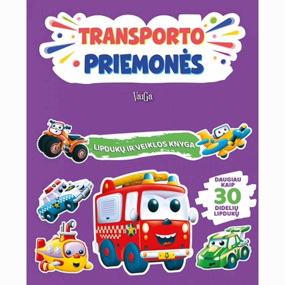 Transporto priemonės. Lipdukų ir veiklos knyga
