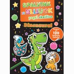Spalvink ir klijuok pagal skaičius. Dinozaurai