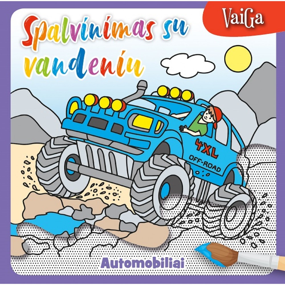 Automobiliai. Spalvinimas su vandeniu