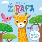 Juokis su žirafa. Su žaisliuku ant piršto!