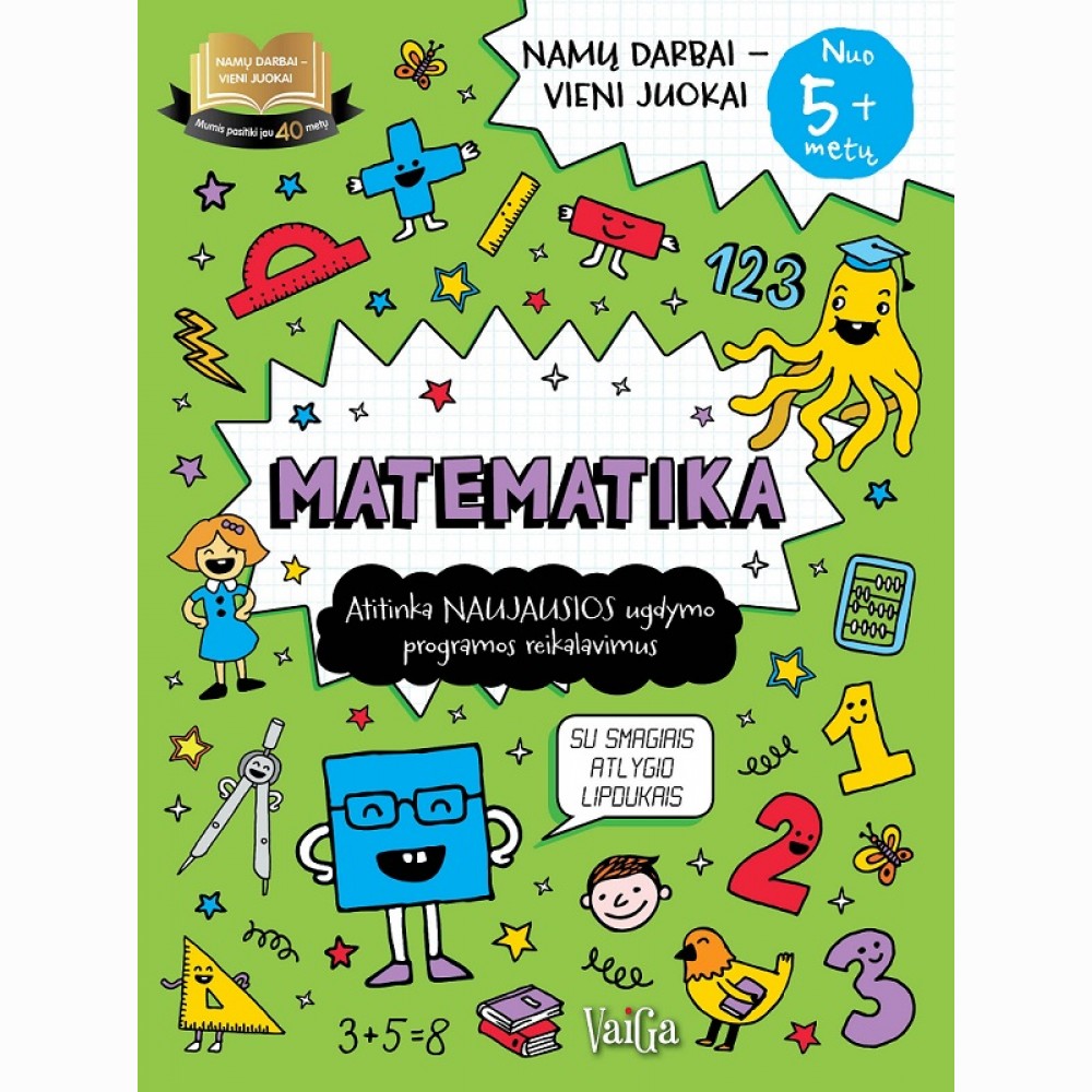 Matematika 5+. Namų darbai–vieni juokai