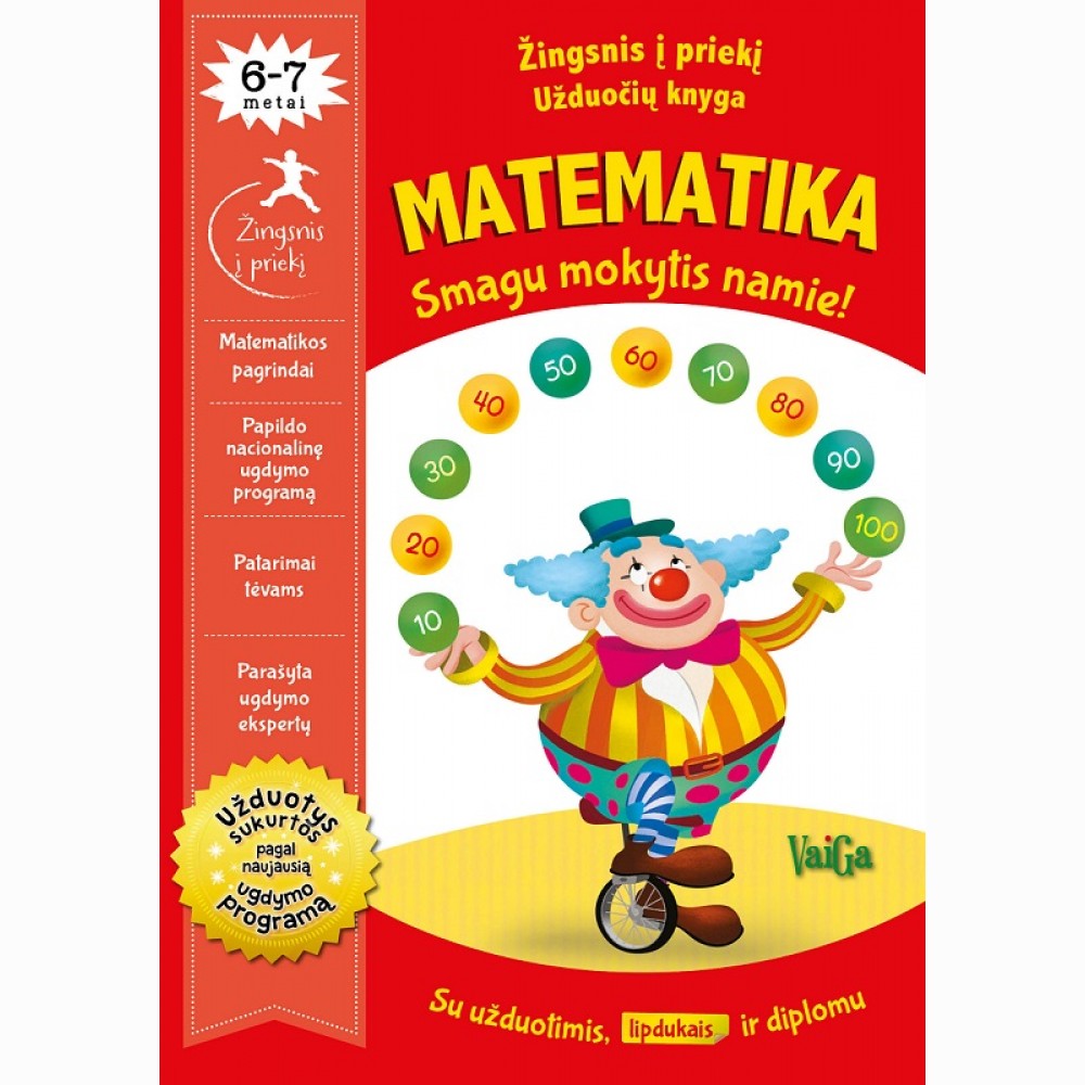Žingsnis į priekį. Matematika. Smagu mokytis namie (6–7 metai)