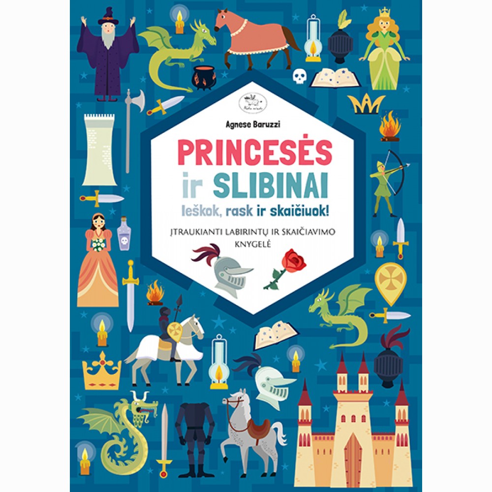 Princesės ir slibinai. Ieškok, rask ir skaičiuok!