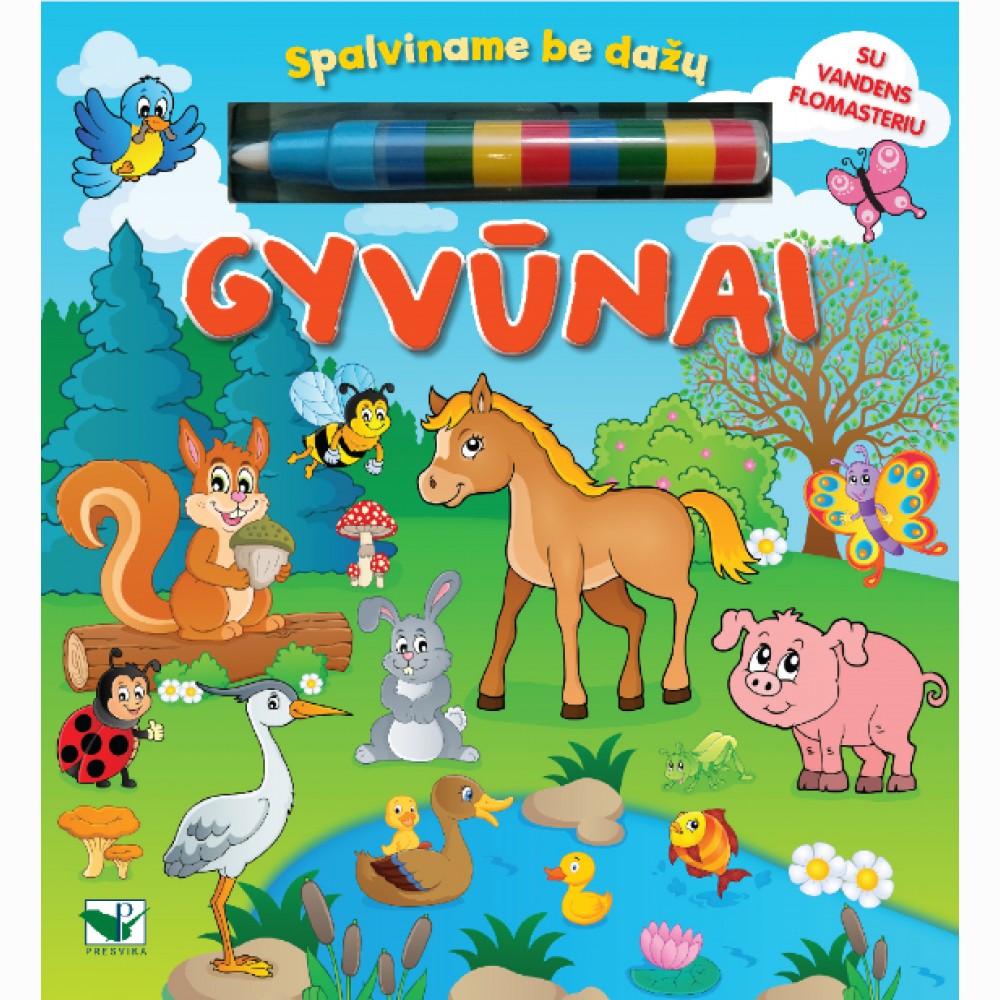 Spalviname be dažų. Gyvūnai