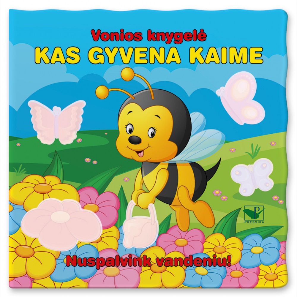 Vonios knygelė. Kas gyvena kaime. Nuspalvink vandeniu!