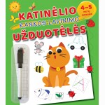 Katinėlio rankos lavinimo užduotėlės 4-5 metų vaikams