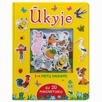 Ūkyje. Su 20 magnetukų. 3-4 metų vaikams