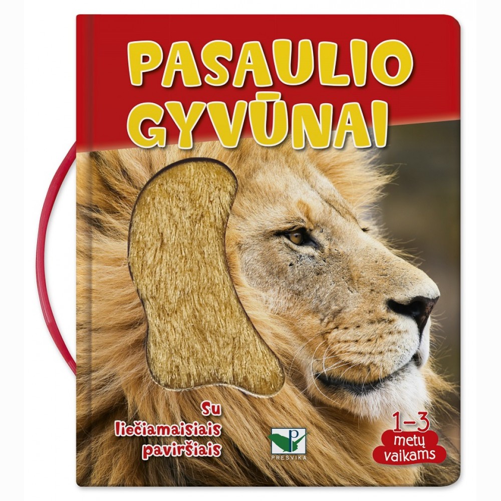Pasaulio gyvūnai. Su liečiamaisiais paviršiais. 1-3 metų vaikams