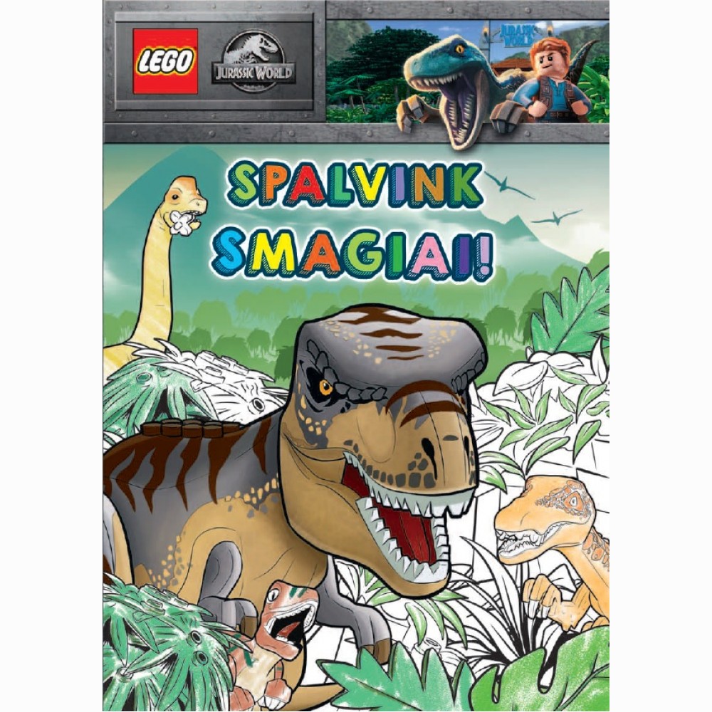 LEGO® Jurassic World. Spalvink smagiai!