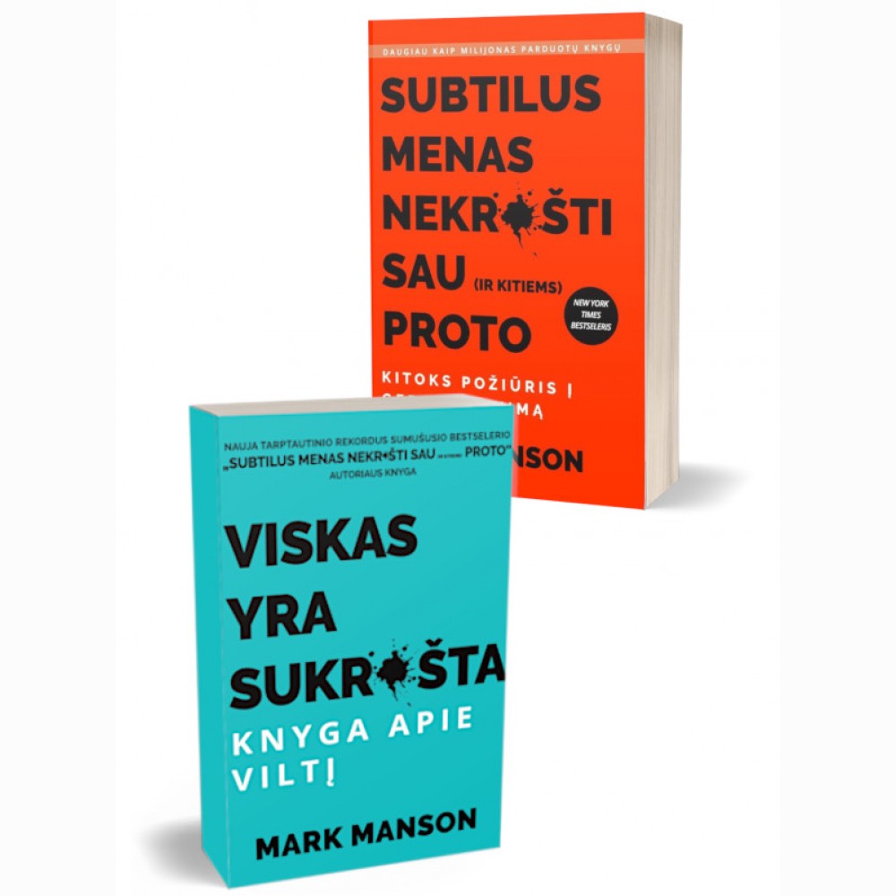 Subtilus menas nekrušti sau (ir kitiems) proto + Viskas yra sukrušta  M. MANSONO knygų rinkinys