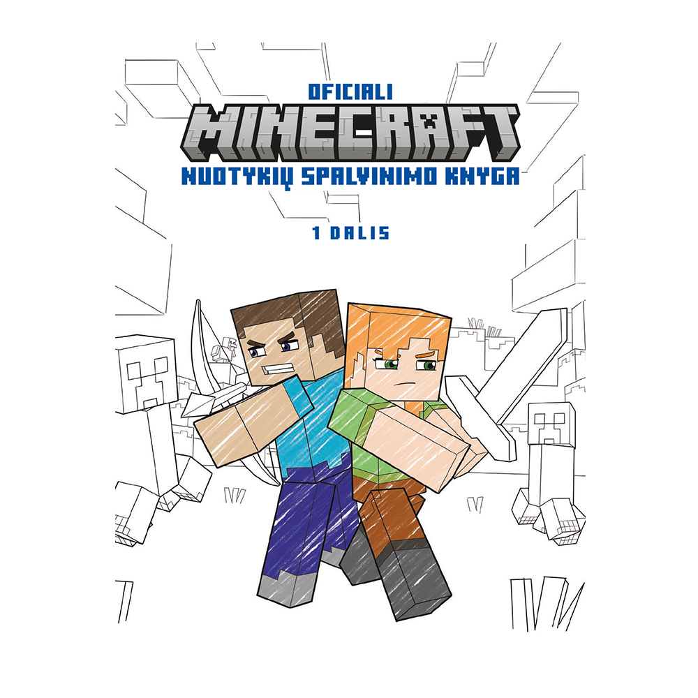 Oficiali Minecraft nuotykių spalvinimo knyga, 1 dalis