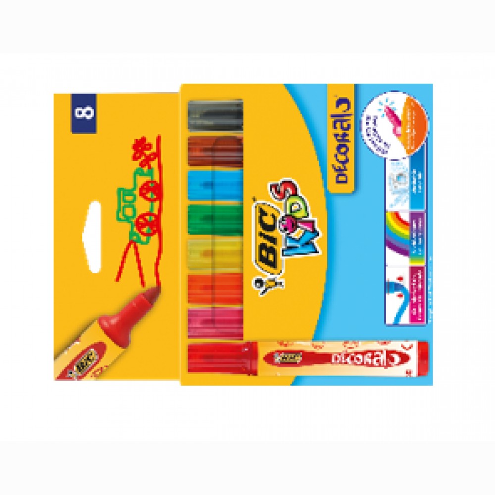 Flomasteriai Decoralo BIC , 8 vnt.