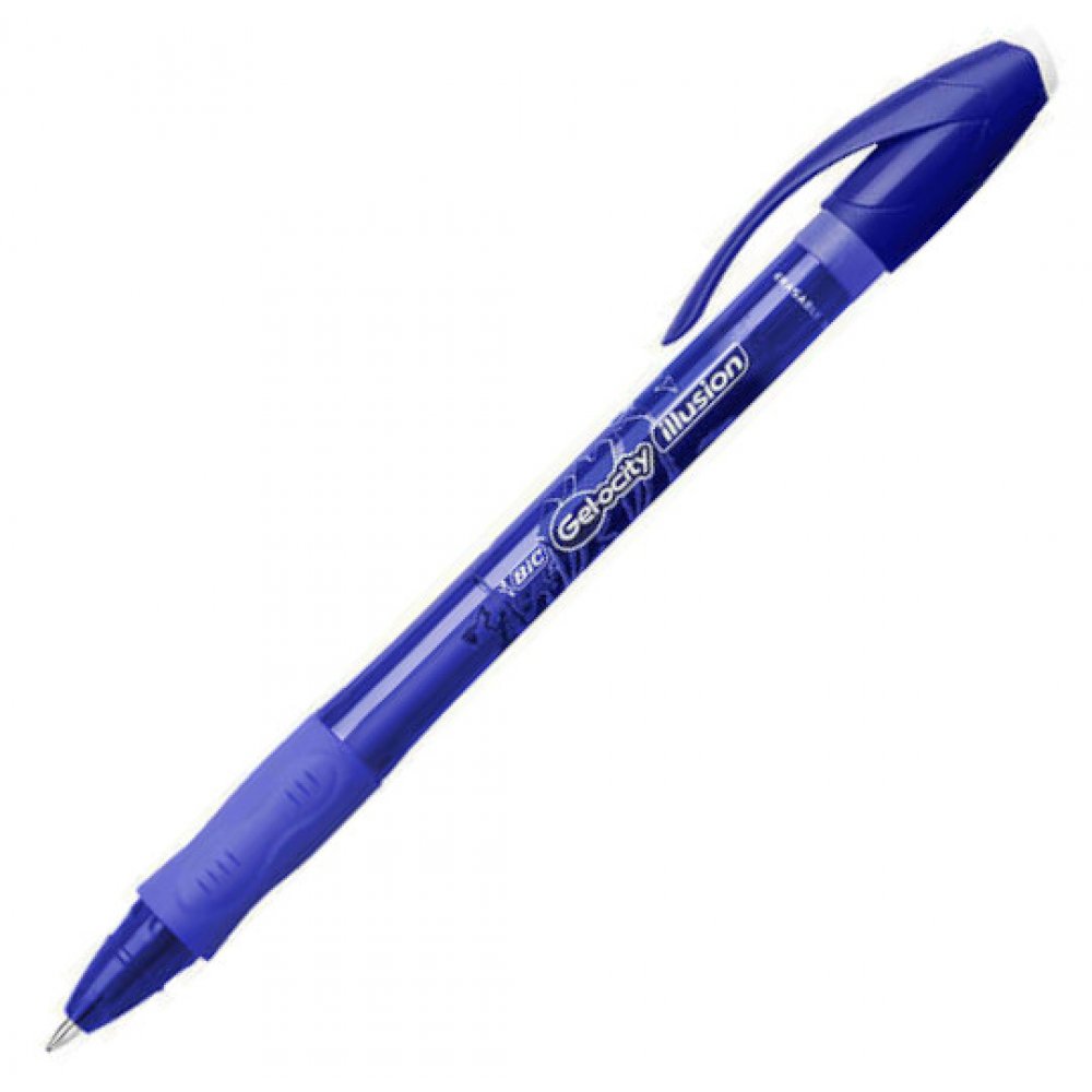 Gelinis rašiklis BIC , nutrinamas, Gelocity Illusion, mėlynos spalvos