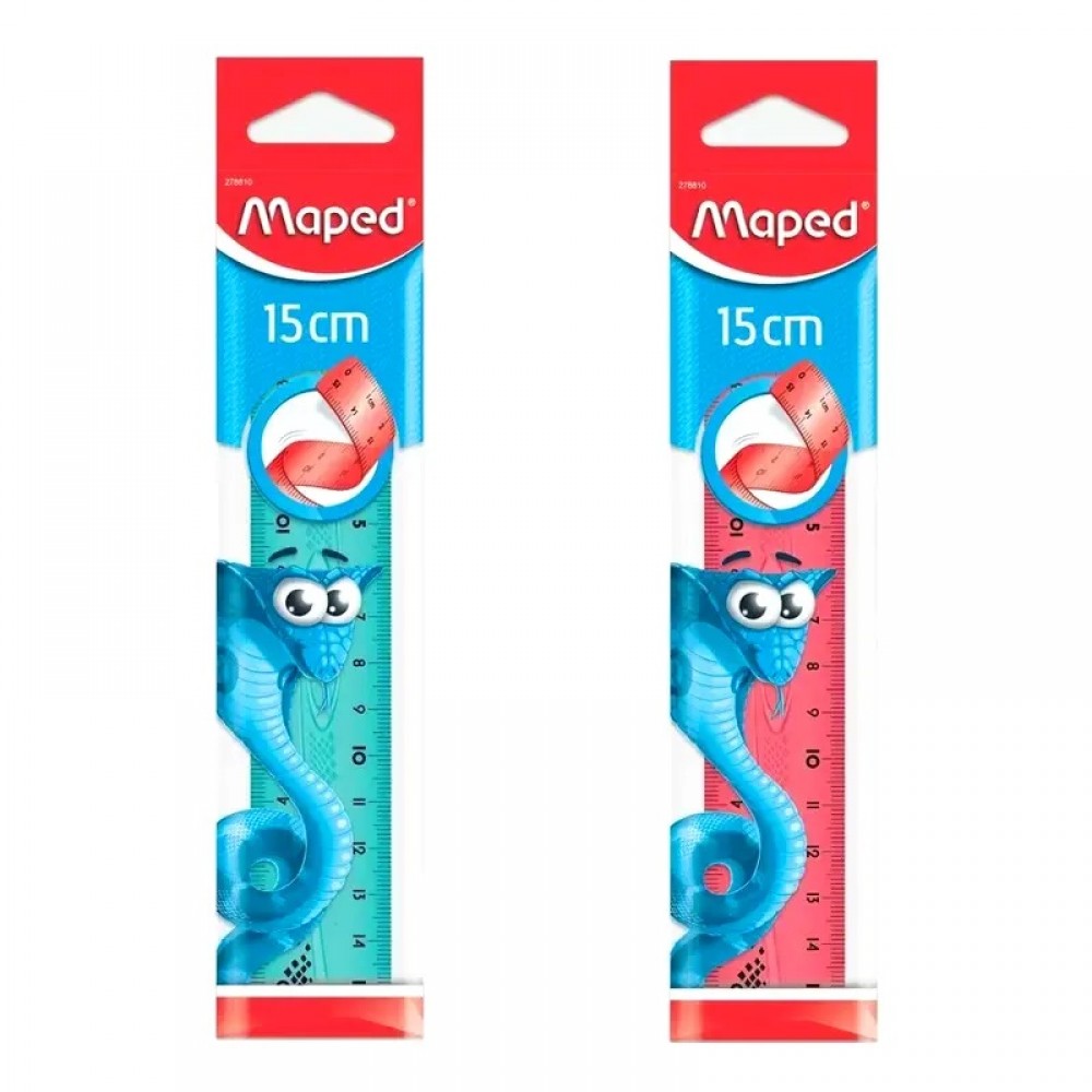 Liniuotė Maped 15cm Twist`n Flex Pulse blister.