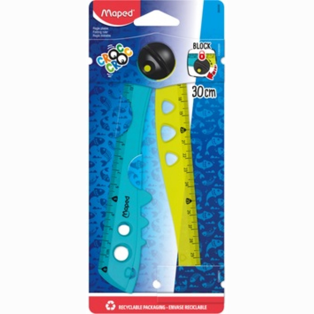 Liniuotė Maped 15/30cm Croc Croc Open Up blister.