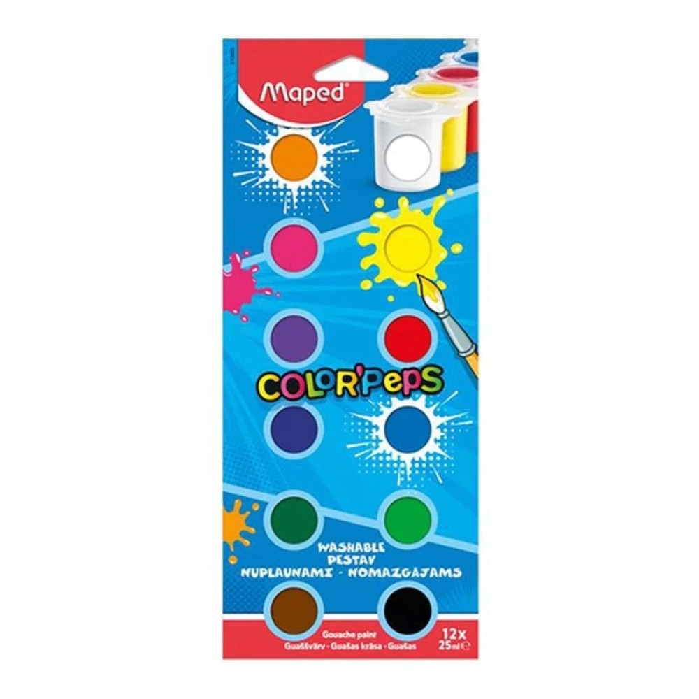 Guašas ColorPeps 12x25ml
