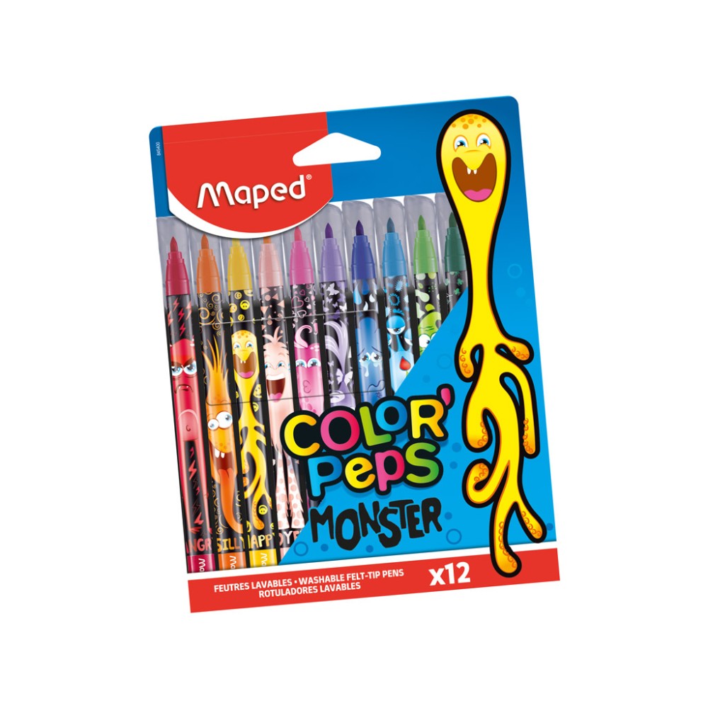 Flomasteris ColorPeps Monster 12vnt.