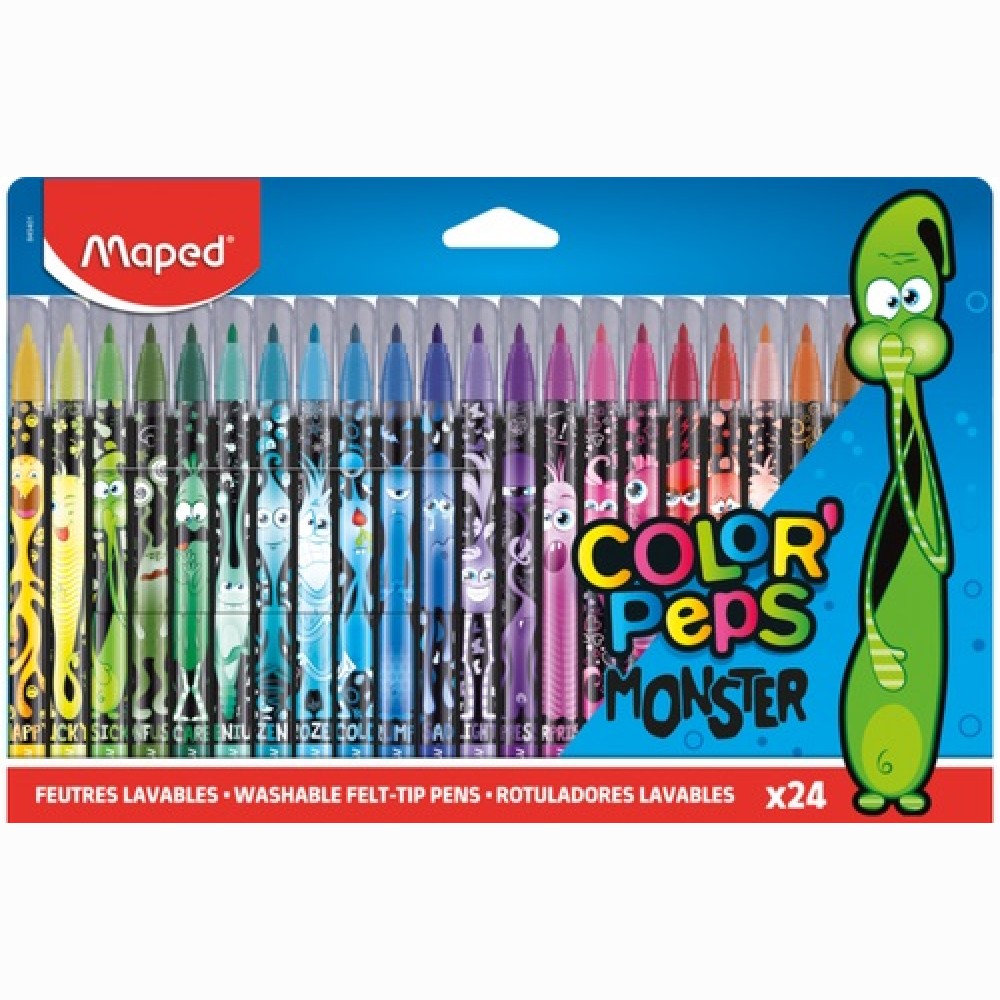 Flomasteris ColorPeps Monster 24vnt.