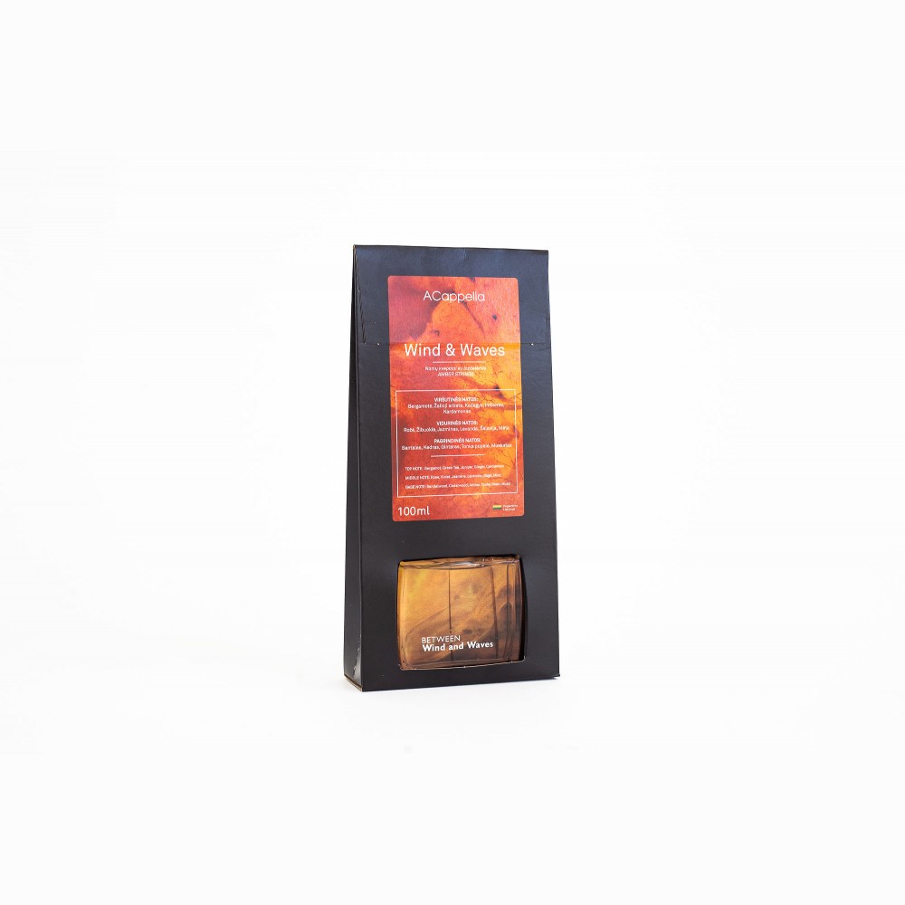 Namų kvapas su lazd. Acappella AMBER STRINGS Wind&waves,100 ml