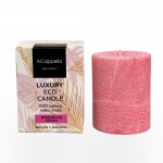 Rankų darbo 100% palmių vaško žvakė, cilindras Magnolija 10cm