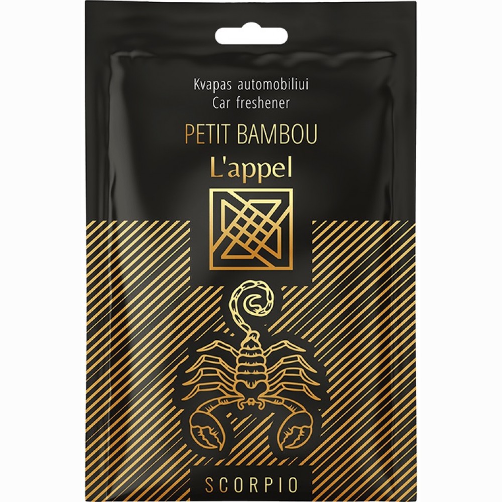 Automobilinis kvapusis pakabukas LAPPEL SCORPIO PETIT BAMBOU