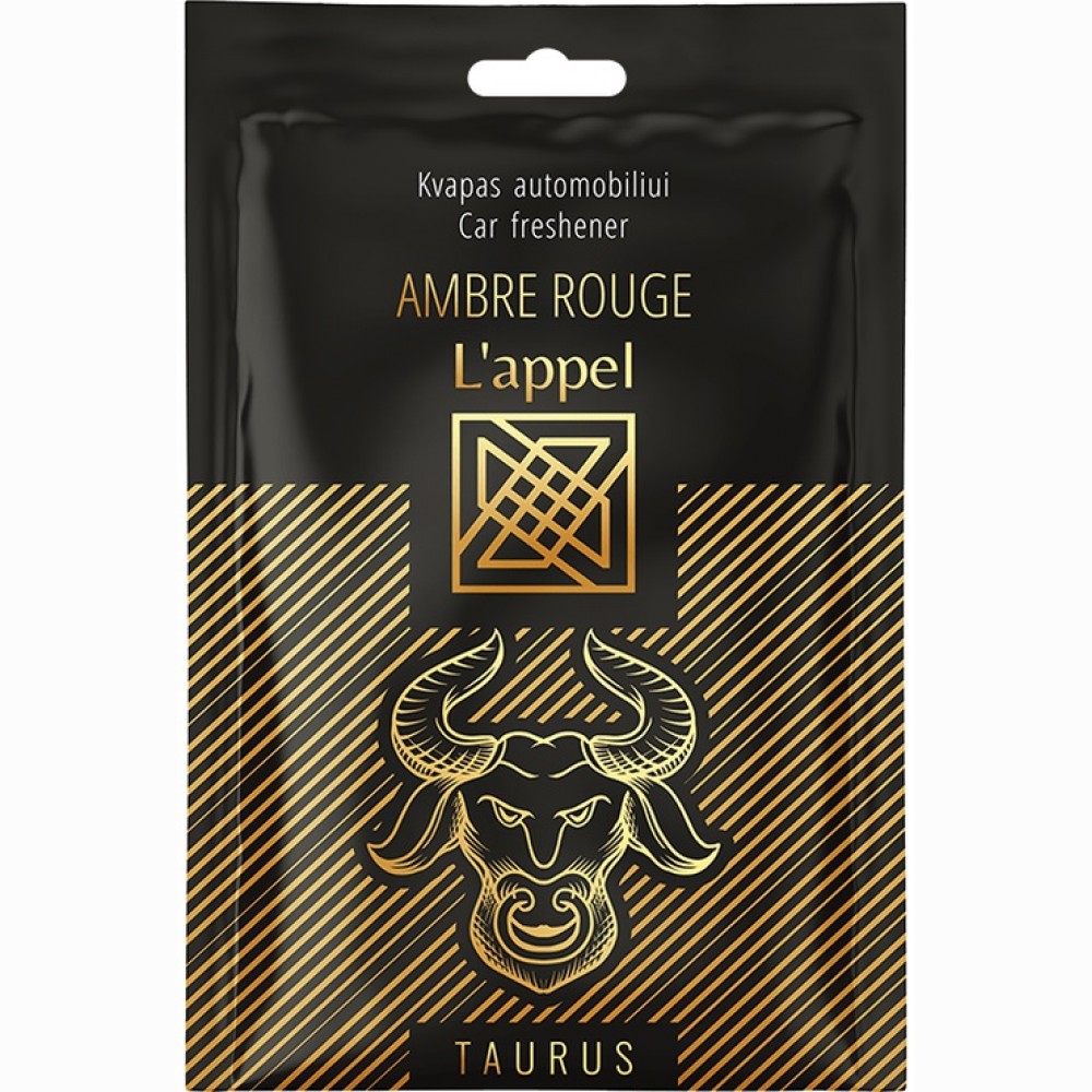 Automobilinis kvapusis pakabukas LAPPEL TAURUS AMBRE ROUGE