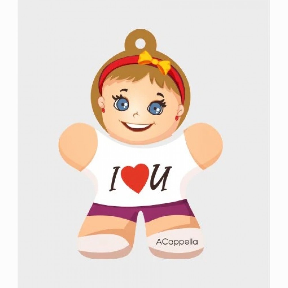 Automobilinis kvapusis pakabukas ACAPPELLA Girl, I love you