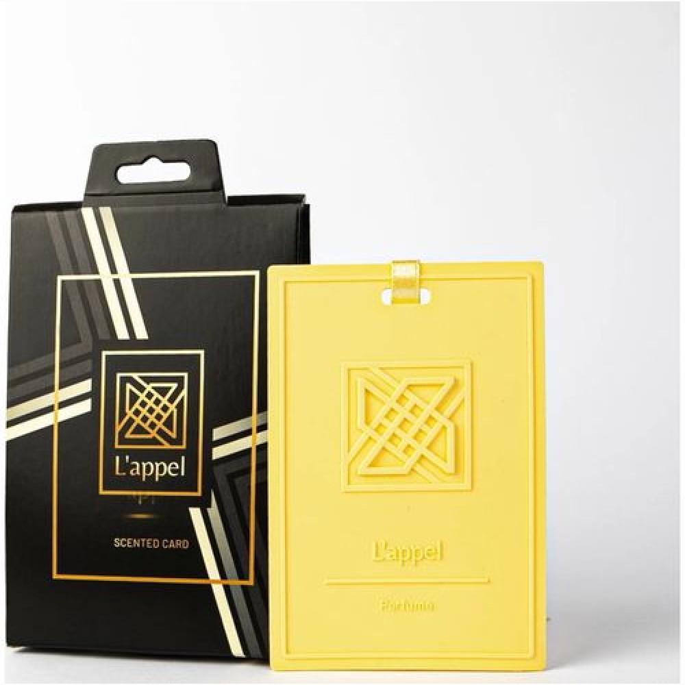 Kvepianti silikoninė kortelė LAPPEL, NAMAH, 1 vnt (dėžutėje), geltona