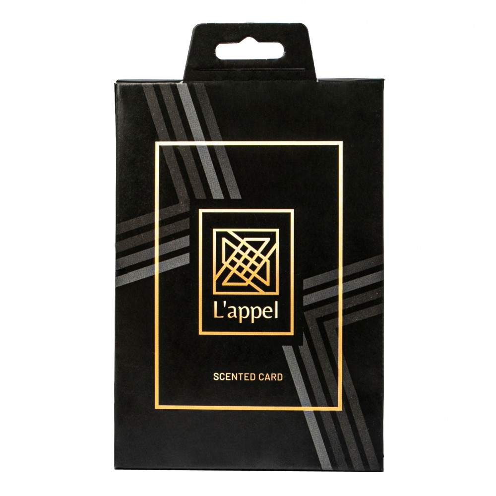 Kvepianti silikoninė kortelė LAPPEL, DELUX, 1 vnt (dėžutėje), juoda