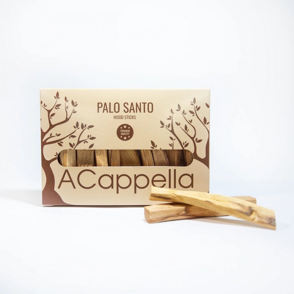 Rinkinys ACAPPELLA Palo Santo medžio lazdelės, 90 g (10 lazd.)
