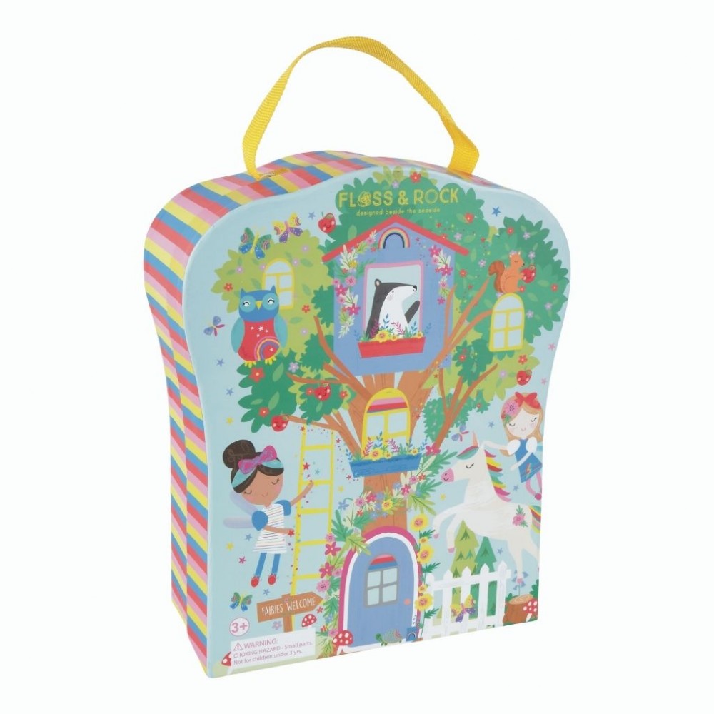 Floss&Rock Žaidimo dėžė su medinėmis figūrėlėmis, Mini Fėja