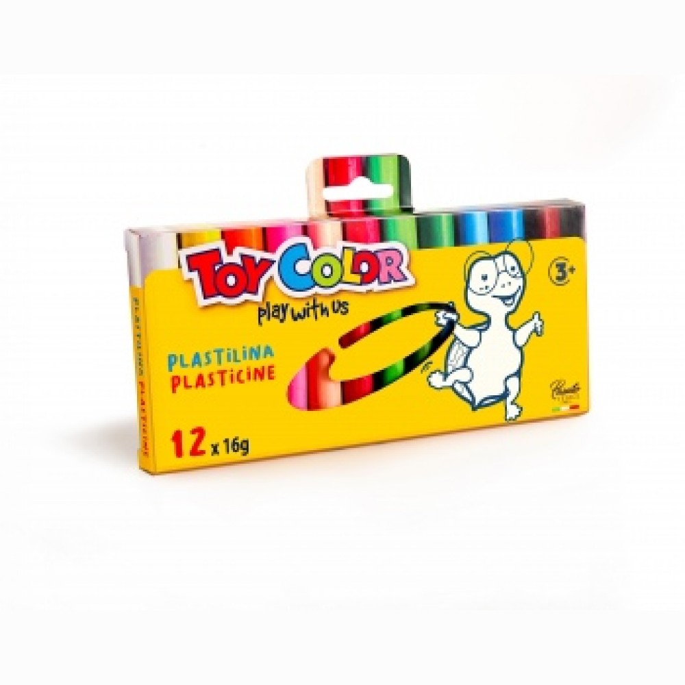 Plastilinas Toy Color 12 spalvų po 16 g