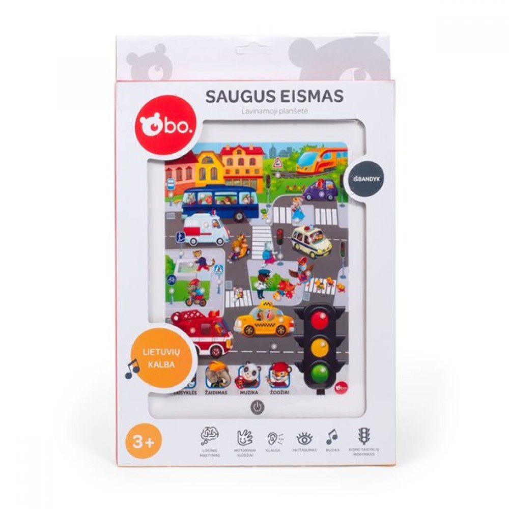 BO. Planšetė „Saugus eismas“, LT