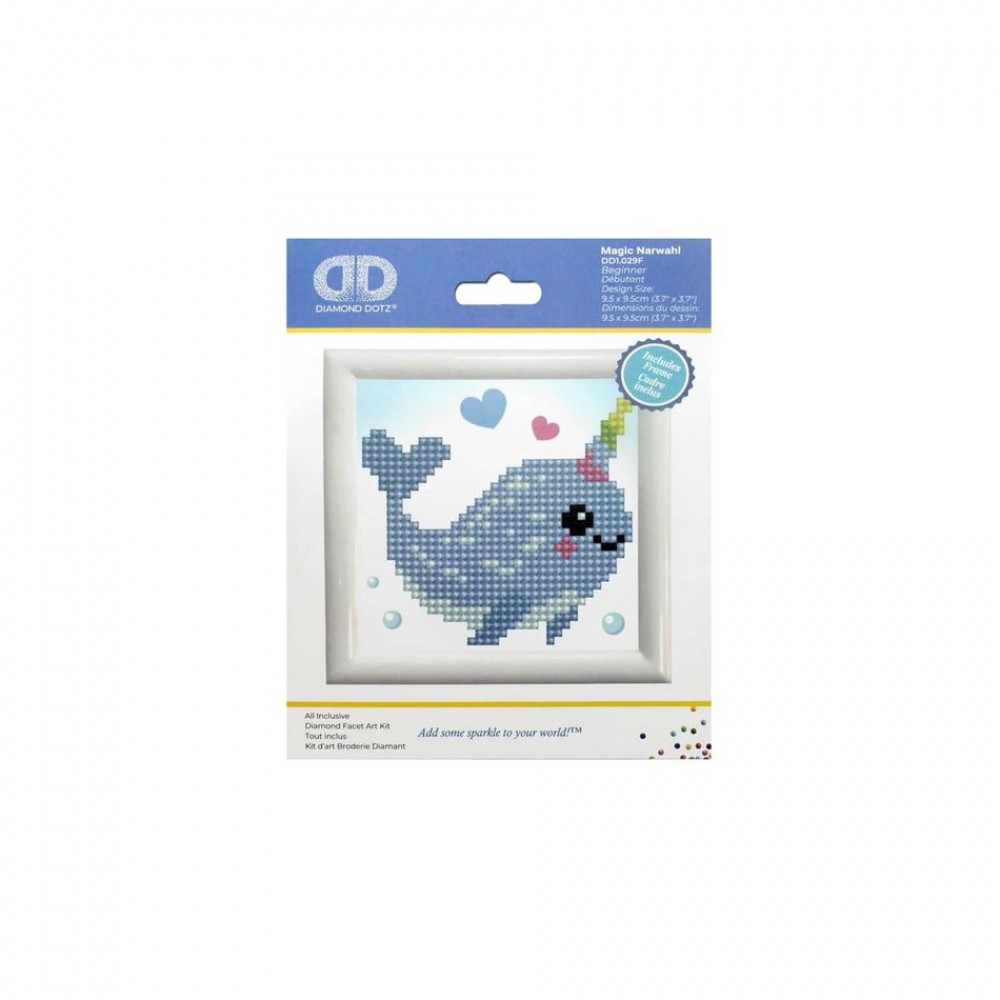 Deimantinė mozaika MAGIC NARWAHL 9x9