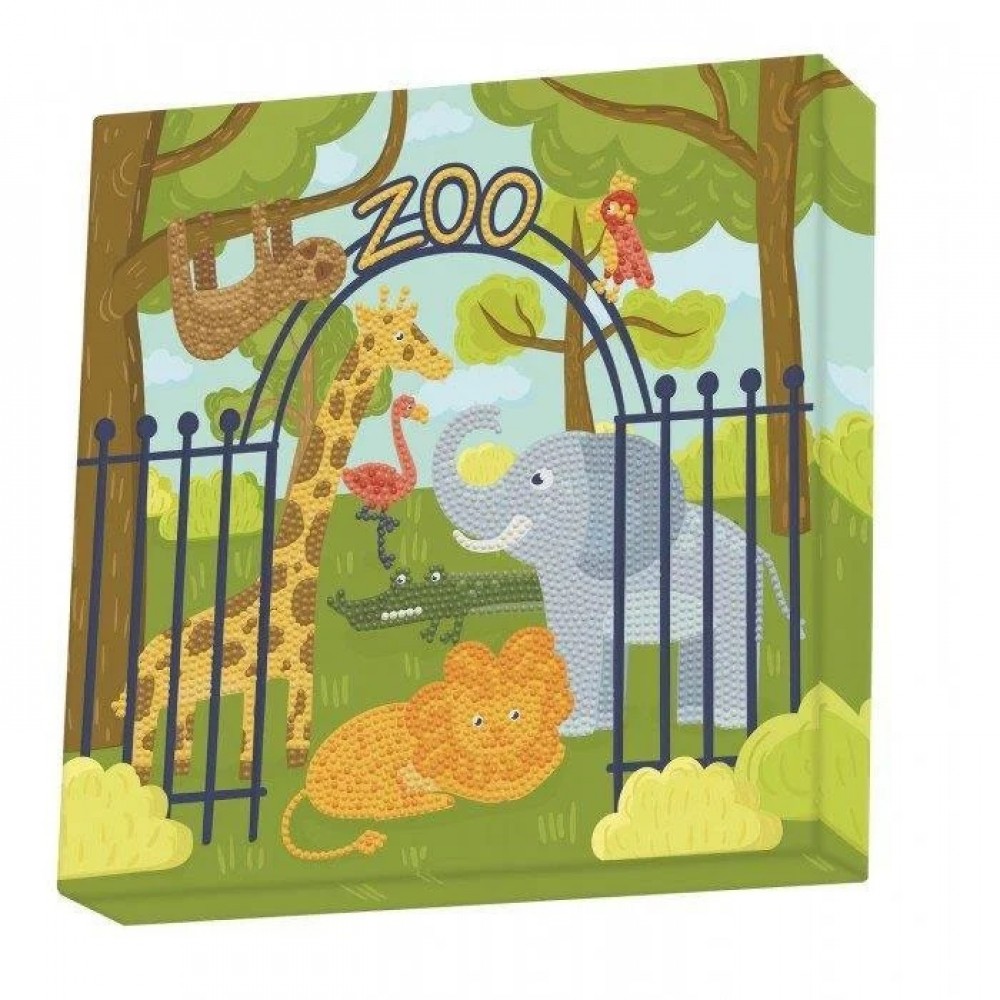 Deimantinė mozaika DOTZ AT THE ZOO 28x28