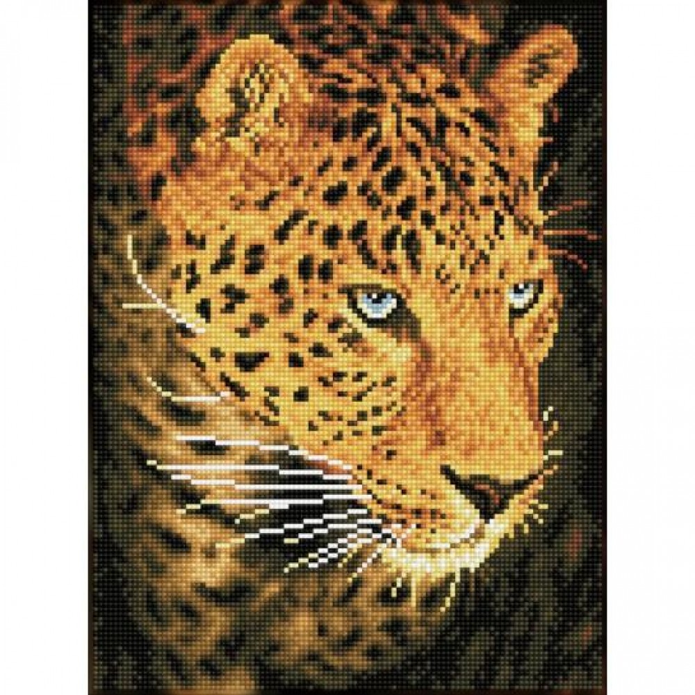 Deimantinė mozaika LEOPARD PORTRAIT 40X3