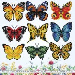 Deimantinė mozaika BUTTERFLY SHOWASE 41x