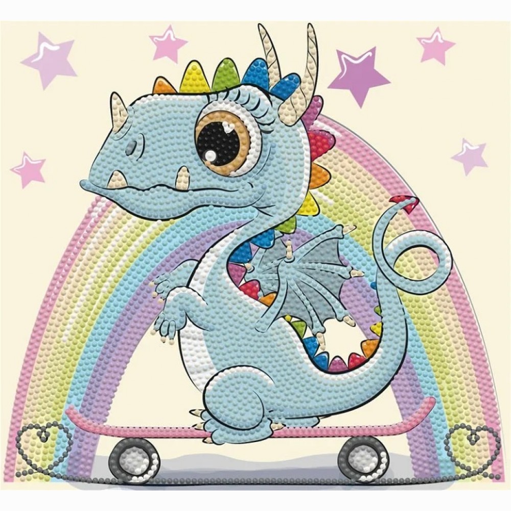 Deimantinė mozaika DRAGON SKATE 25x23