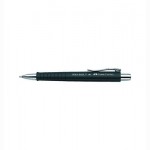 Automatinis tušinukas Faber-Castell Poly Ball, 0.7mm, mėlynos spalvos, juodos spalvos korpusas